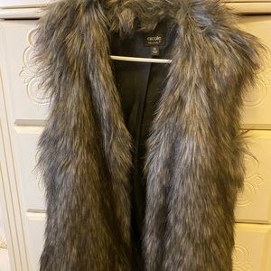 Faux fur vest
